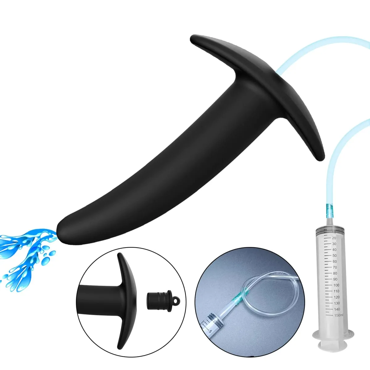 Hollow Speculum Peeking Anal Beads Butt Plug with Stopper Expander Tunnel Enema Anus Dilation Dilation Παιχνίδια σεξ ενηλίκων για γυναίκες άντρες ομοφυλόφιλοι — image 6