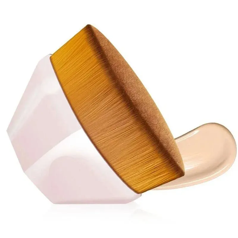1/2 pçs novo pincel mágico de maquiagem beleza pó rosto blush pincéis portátil profissional fundação escova grande cosméticos base macia