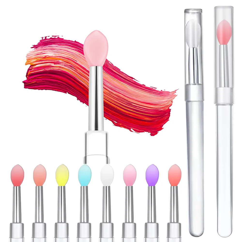 3/15 PCS Silicone Lip Mask Applicator Reusable Lip Brush Transparent Lipstick Tool For Lip Gloss Eyeshadow Brushes Εργαλεία μακιγιάζ