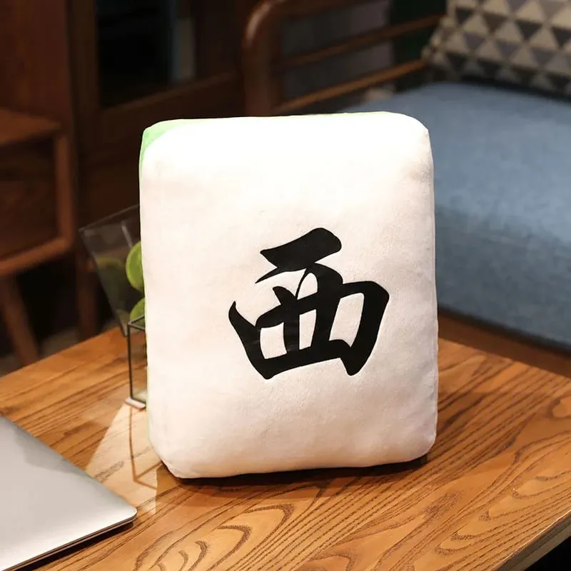 New 1pc Creative Mahjong Pillow Cushion Chinese Plush Toy Car Chair Backrest Mahjong Dice Funny Nap Pillow Sofa Home Decor Gift — image 26