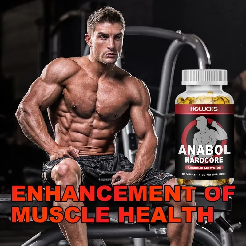 Anabol Hardcore Supplement Boost Workout Energy Muscle Growth & Protein Synthesis Balances Men Hormones