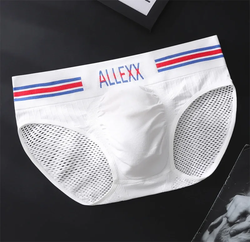 Nen's underwear Letter wide waist cuecas masculino sexys tøy men cueca mesh sissy lencerías muy hot U convex calzoncillos hombre