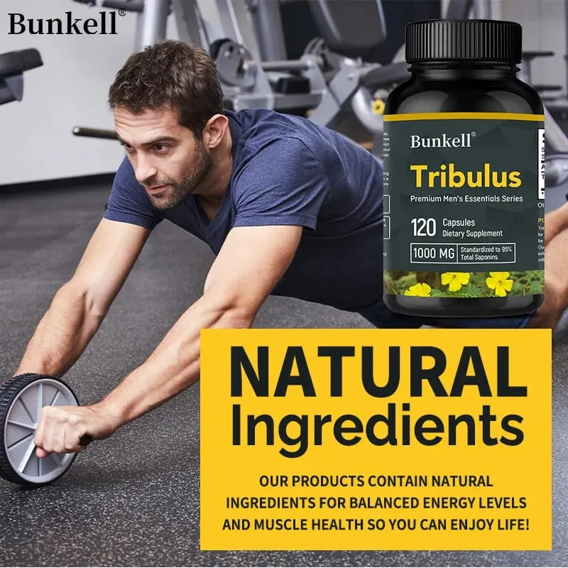 Κάψουλες Tribulus Terrestris - Ενισχύει την ενέργεια Βελτιώνει τη διάθεση Ενισχύει την αντοχή και την αθλητική απόδοση - 120 κάψουλες