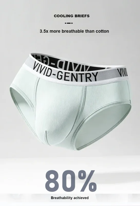 Men's Elastic Ice Silk Underwear Sexy Big U Convex Pouch Briefs Korean Youth Breathable Sports Panties Solid Mid Waist Underpant — image 11