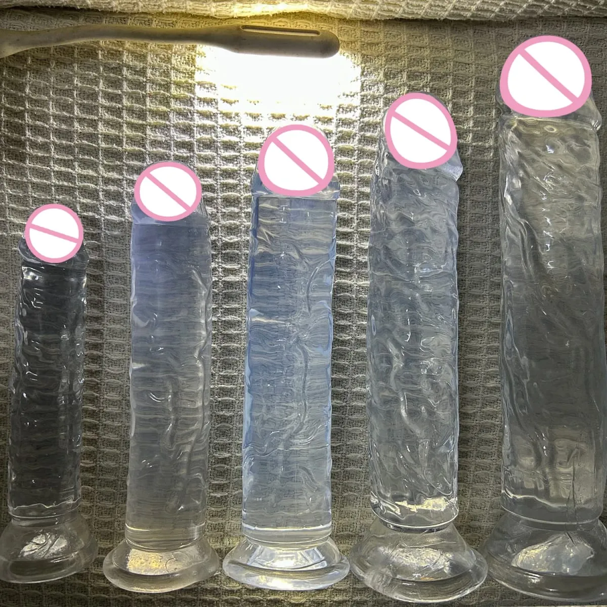 Barato 5 colores pequeño consolador transparente ventosa gelatina pene mujeres erótico sexo Anal juguetes clítoris suave masturbadores vaginales pene — image 6