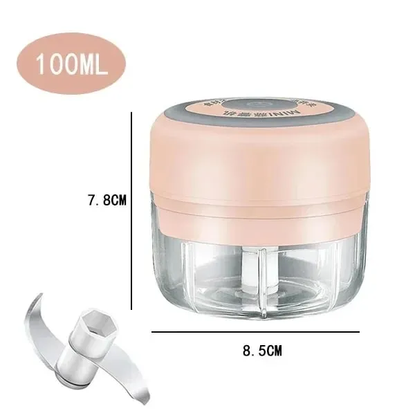 250/100ML Κιμάς σκόρδου USB Φόρτιση Ισχυρός μίνι ηλεκτρικός κόφτης σκόρδου Φορητός θραυστήρας σκόρδου Κουζίνας Κουζίνας Τροφίμων Unisex — image 9