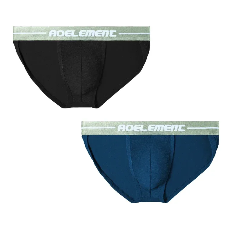 2PCS Sexy high-cut breathable sports triangle underwear with U-shaped pocket to support men's underpants — image 6