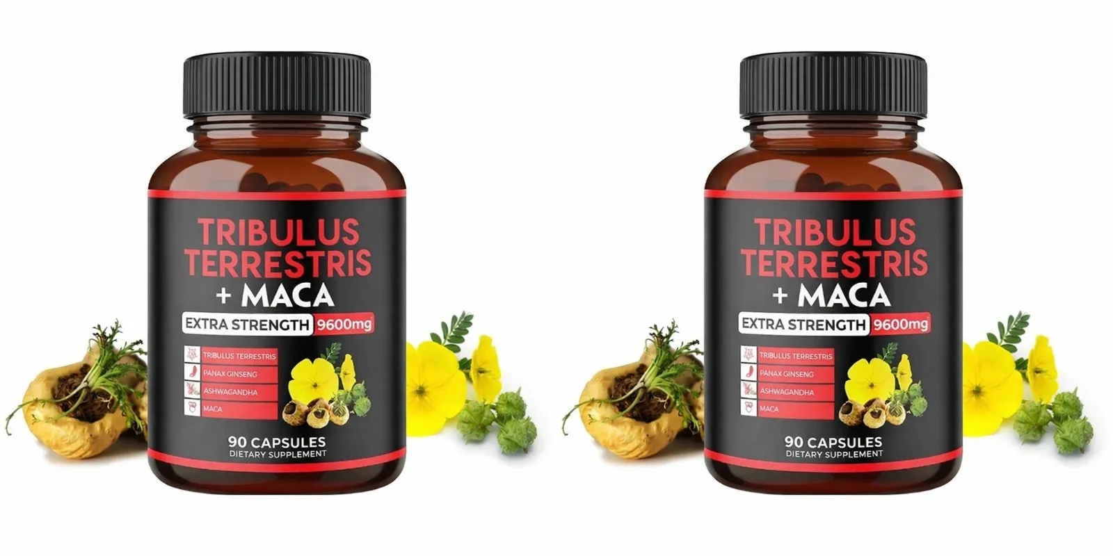 Tribulus Terrestris + Maca Root Extract Supplement Supports Energy Vitality Natural Herbal Health Non-GMO 90 Vegan Capsules — image 7