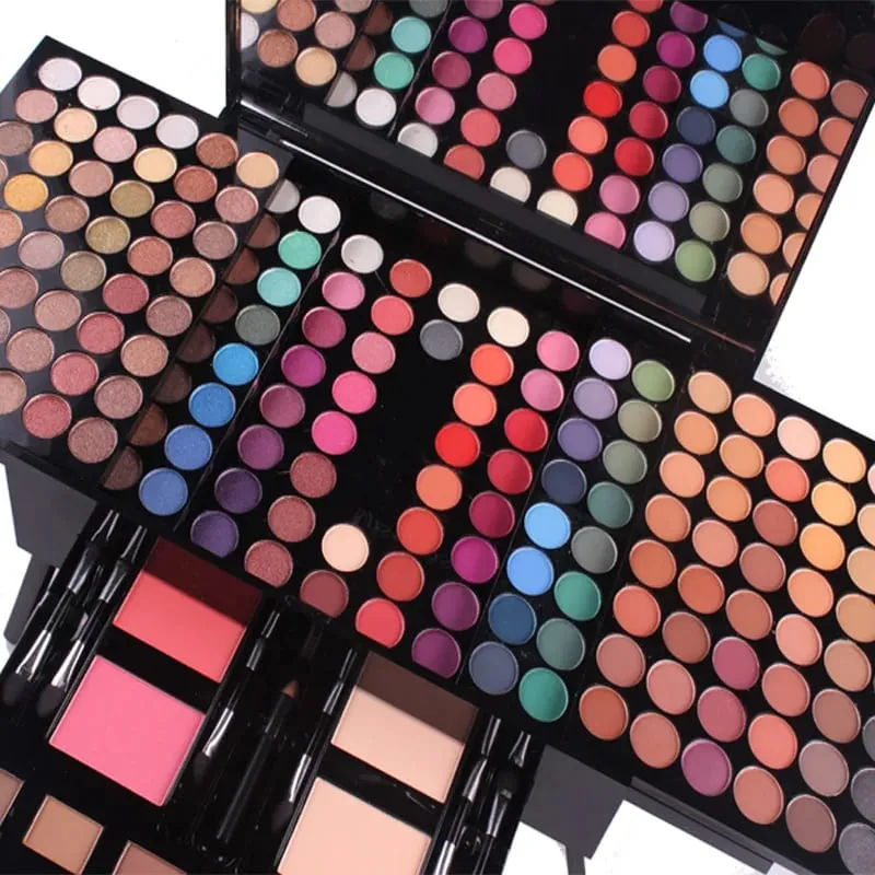 180 Έγχρωμη θήκη για πιάνο Eye Shadow Powder Blusher Σετ πλάκα μακιγιάζ Πολυλειτουργικό κουτί μακιγιάζ Δώρο ανθεκτικό και φορητό — image 6