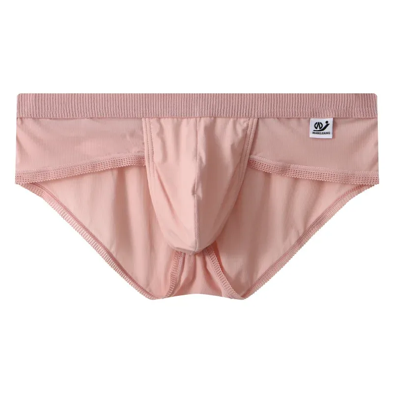 Men's Ice Silk Seamless Briefs Ultra-Thin Breathable Underwear with Sexy U Convex Pouch Mid-Waist Comfortable Summer Shorts — image 21