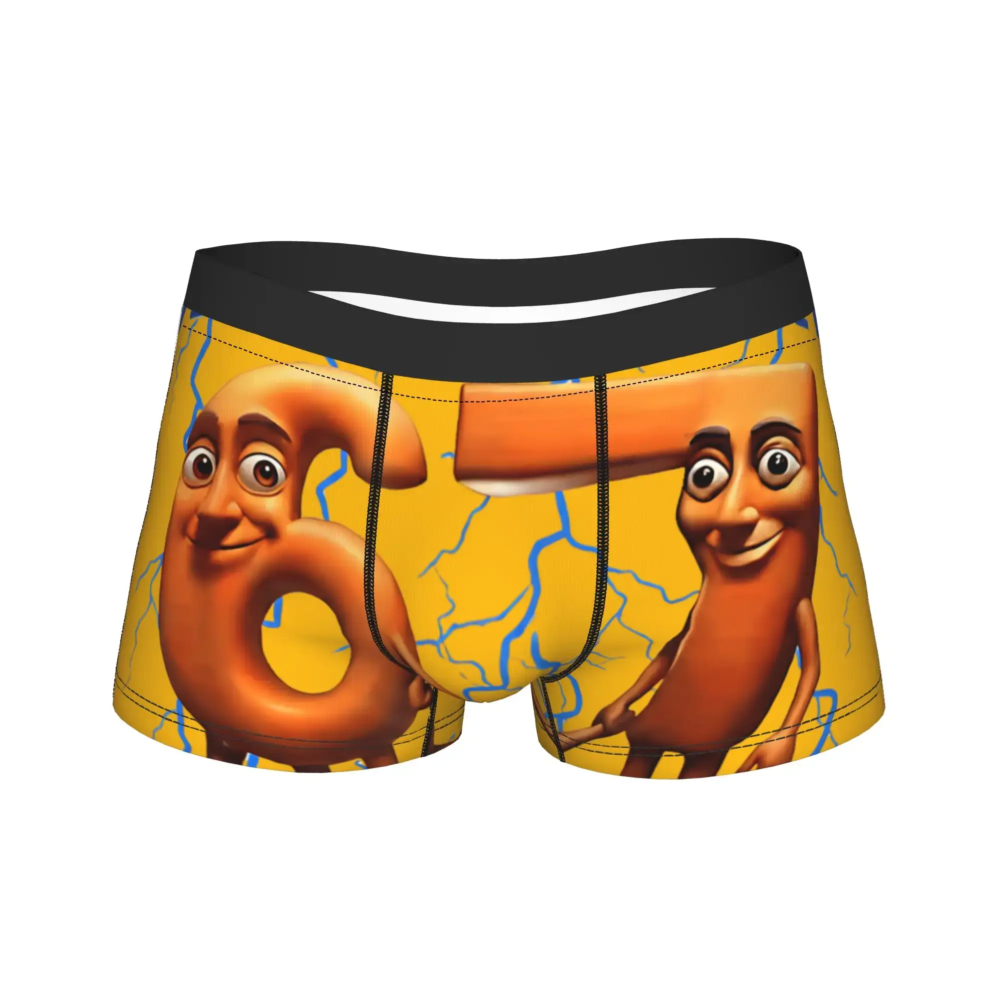 Funny Sixty Seven Brainrot Italian Underwear Print Trunk Quality Male Panties Breathable Boxer Brief Gift — image 1