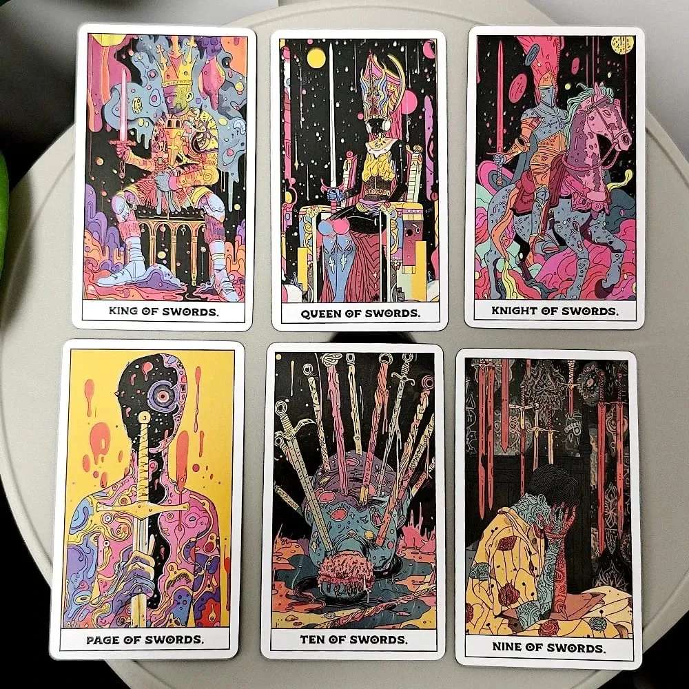 Phantom Tarot Deck 10,3*6cm 78 πολύχρωμες κάρτες Ταρώ βασισμένες στο σύστημα Rider Waite
