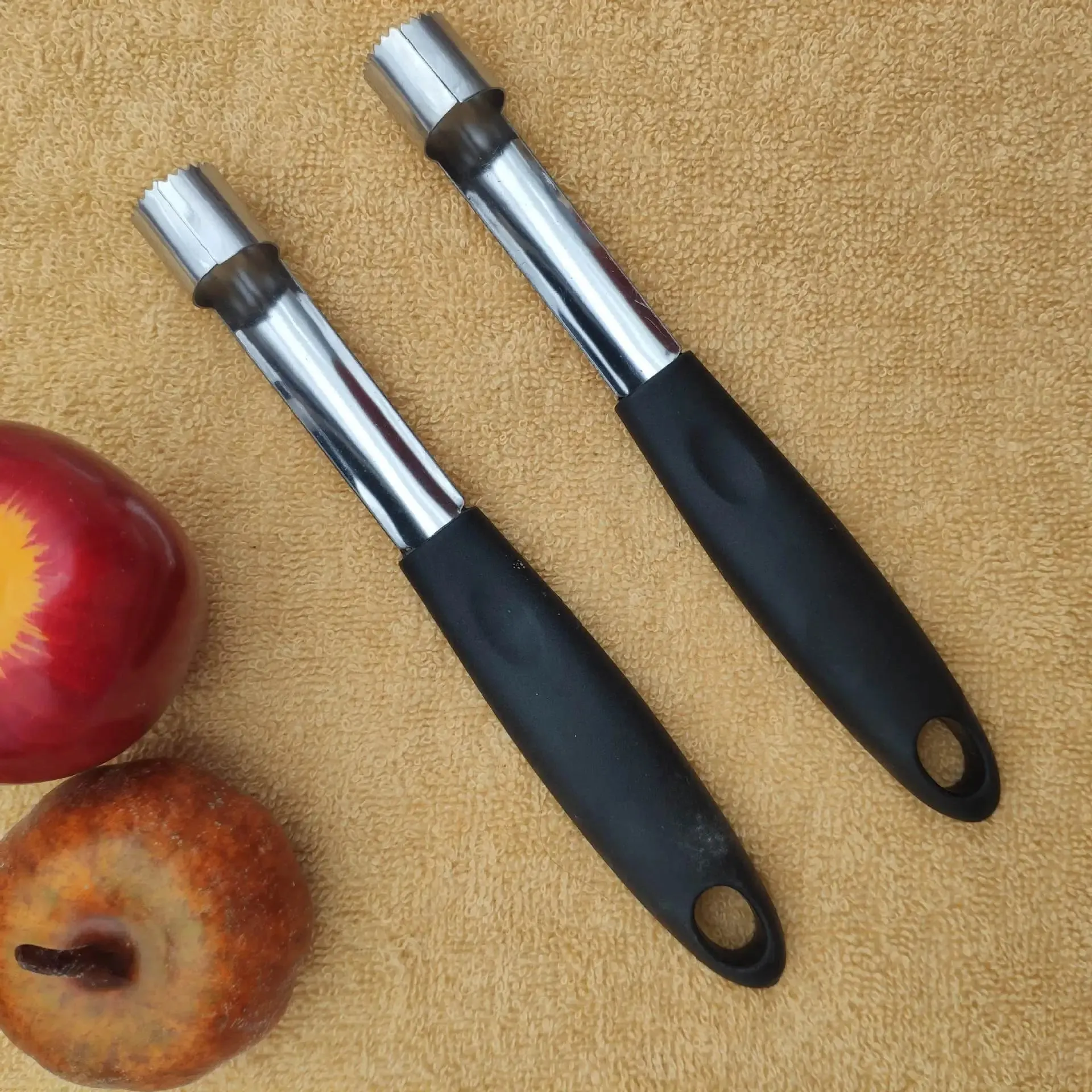 1PC Stainless Steel Fruit Core Extractor Kitchen Gadget Apple Pear Fruit Core Extractor Household Kitchen Plastic Handle — image 7