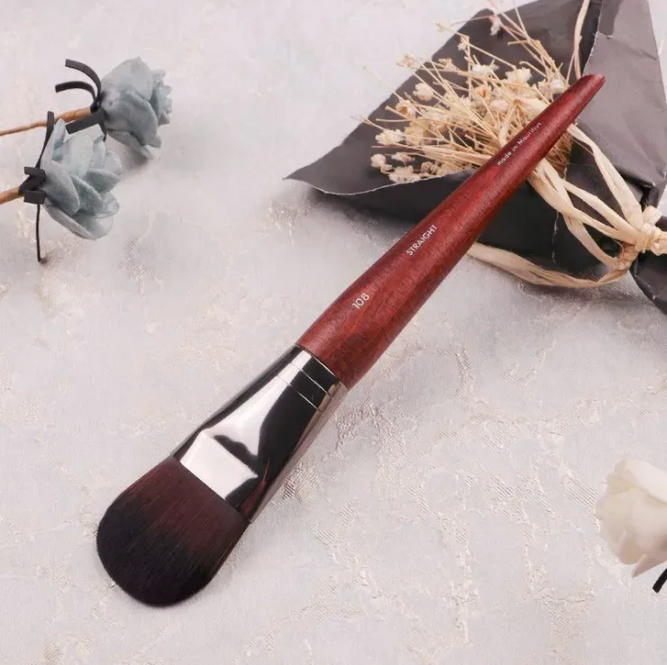 1 τμχ MF Φυσικό ξύλο Μαλακά πινέλα μακιγιάζ Powder Foundation Concealer Make Up Brush Blush Συνθετικά μαλλιά Σκιά εργαλεία υψηλής ποιότητας — image 12