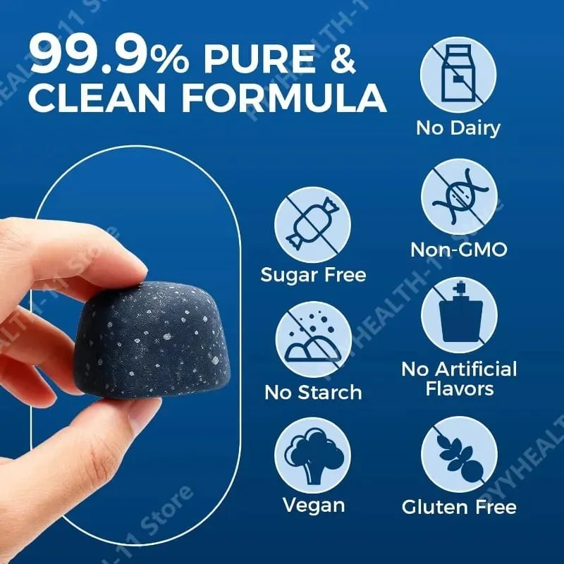 Methylene Blue Compound Gummies 5mg 30/60 Ct Γεύση Μύρτιλλου για Διαρκή Ενέργεια Ψυχική Διαύγεια και Κυτταρική Υποστήριξη Διάθεσης — image 3