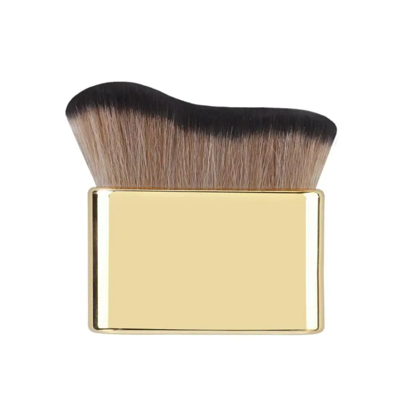 Pincel autobronzeador corporal dourado, pincéis macios de maquiagem portátil, escova autobronzeadora para base de pescoço, protetor solar, ferramentas aplicadoras de creme — image 14