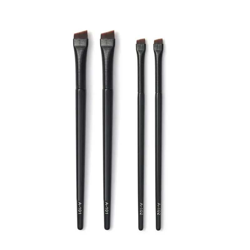 1pc super fino ângulo forro compõem escova olho sobrancelha pincéis de maquiagem de cabelo sintético sobrancelha fina afiada ferramentas cosméticas profissional