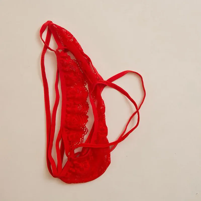 Men Sexy G-String Underwear Sexy Tоy Mens See Through For Lingerie Lace Femboy Bulge Pouch Low Rise Thong Summer Men's Panties — image 3