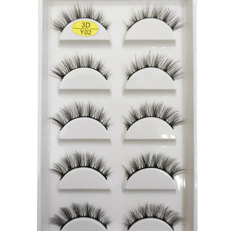 Natural 3D Mink False Eyelashes Soft Wispy Fluffy Eye Faux Lashes Make Up Eyelash Beauty Cat Cilios 5 Pairs 15 Styles — image 10