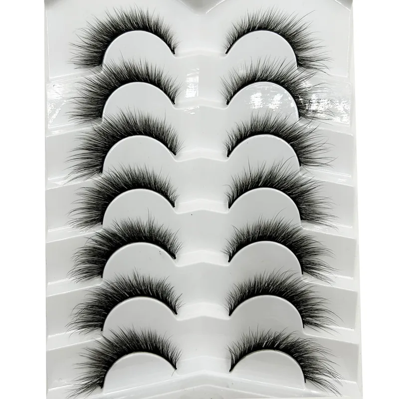 Natural 3D Mink False Eyelashes Soft Wispy Fluffy Eye Faux Lashes Make Up Eyelash Beauty Cat Cilios 5 Pairs 15 Styles — image 24