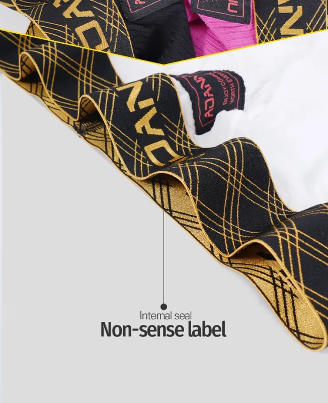 Luxury Ice Silk Men's Underwear with Gold Thread Embroidery Waistband Ultra-Thin Transparent Mesh Quick-drying Briefs for Men