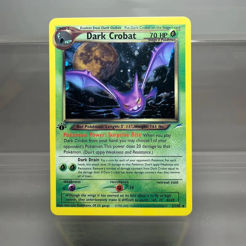 Neo Destiny Charizard PTCG Single Collection Card 1st Edition 1996 Tyranitar Gengar Card PKM Proxy Cards Toys Gifts — image 19