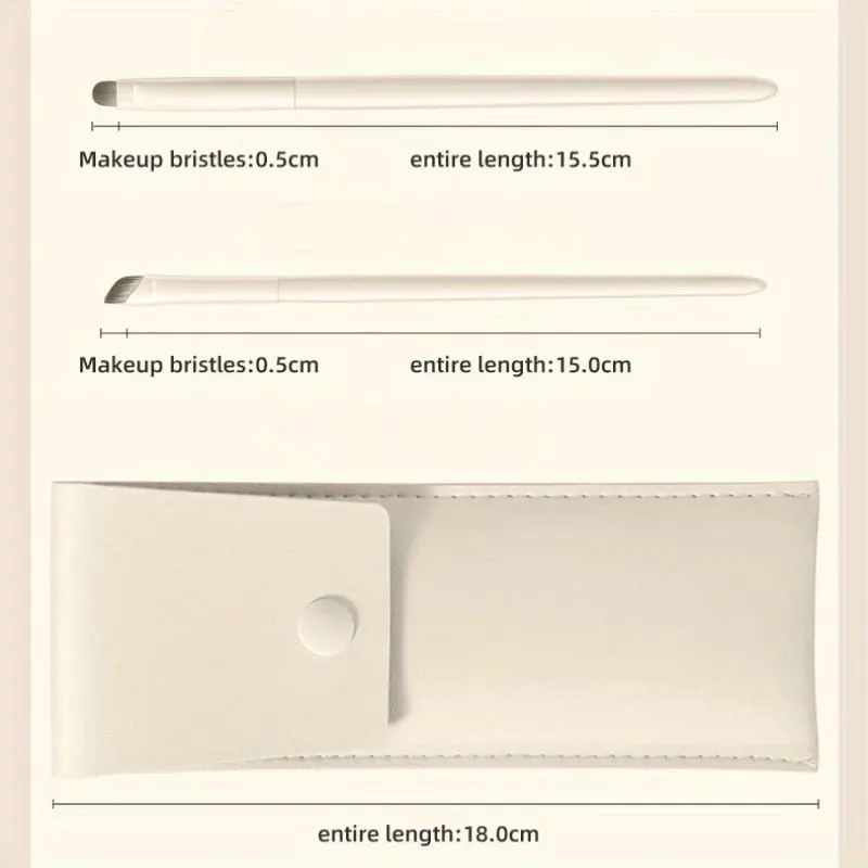 10 pçs pincéis de maquiagem de olho natural conjunto detalhe sombra escova de maquiagem branco ultra macio sombra delineador ferramenta de maquiagem — image 3