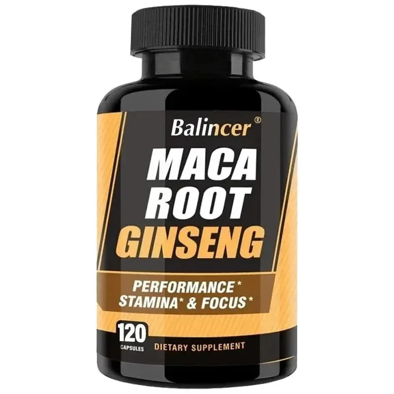 Κάψουλες Maca Root με τζίνσενγκ - Προάγουν την ενεργειακή διάθεση αντοχής και απόδοσης Υποστηρίζει την ψυχική υγεία για άνδρες και γυναίκες — image 9