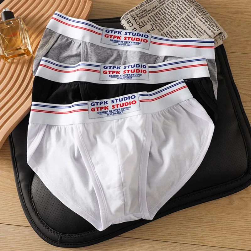 Men's Underwear Men Sexy Briefs Jockstrap Pouch Cuecas Man Cotton Panties Thongs Mesh Underpants Gay Slip Homme Srting — image 3