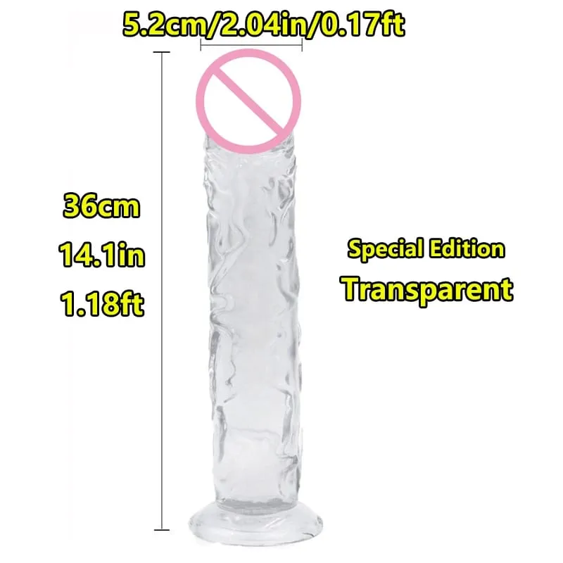 Super Cheap 7 Sizes 5 Colors Realistic Soft Jelly Dildo Suction Cup Adult Sex Toy for Women and Men Vaginal and Anal Masturbator