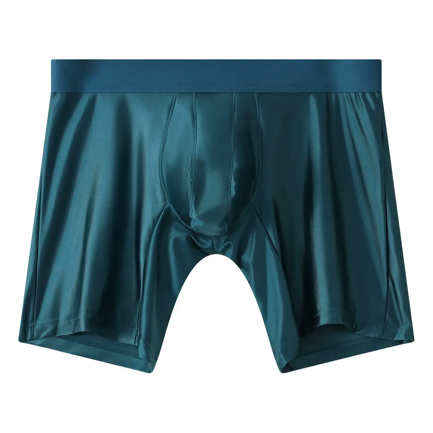 Mens Underwear Boxers Solid U Convex Pouch Panties Man Extended Leg Boxer Shorts Homme Middle Waist Sports Underpants Male M-XXL — image 2