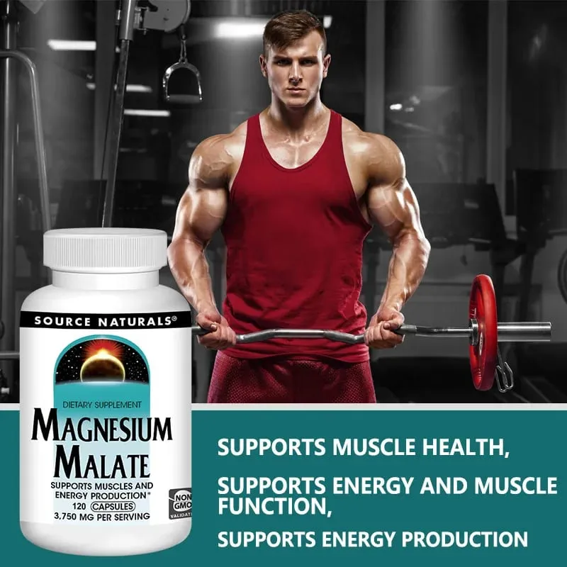 Magnesium Malate 3750 Mg Supplement Supports Muscle Function Health and Energy Production — image 2