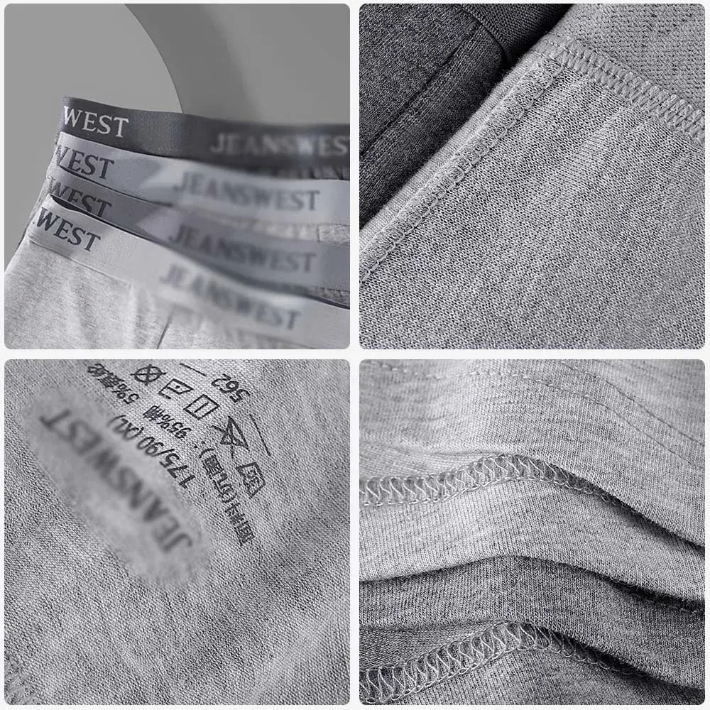4/5Pcs Boxers Man Cotton For Men's Panties Soft Touch Men's Clothing Sweat Wicking U Pouch Design Underwear Man