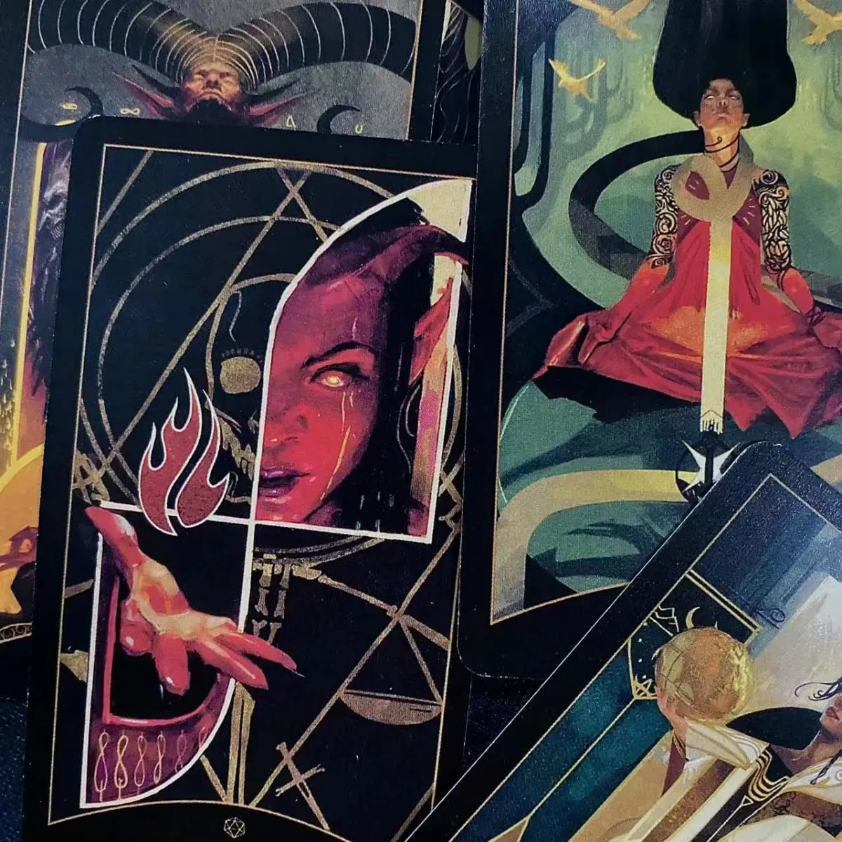 10,3*6cm The Dungeons Dragons Tarot 78 Pcs Cards