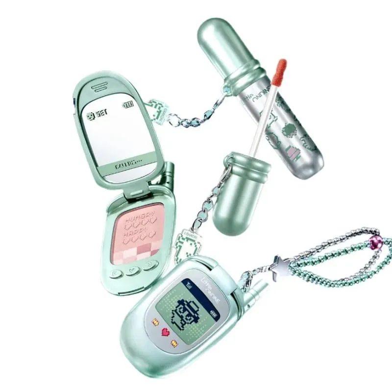 Σετ δώρου Little Ondine Makeup Cream Balm Lip Glaze Μολύβι φρυδιών & Setting Powder Beauty Collection — image 2