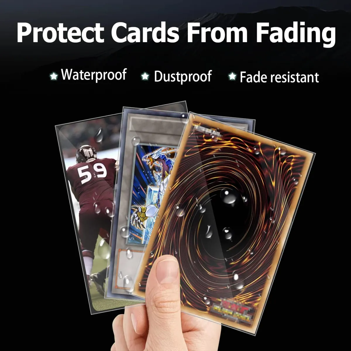 200 PCS Inner Card Sleeves Perfect Fit MTG/YGO Game Cards Sports Cards Football Cards Inner Card Sleeves Is Smooth And Tough — image 4