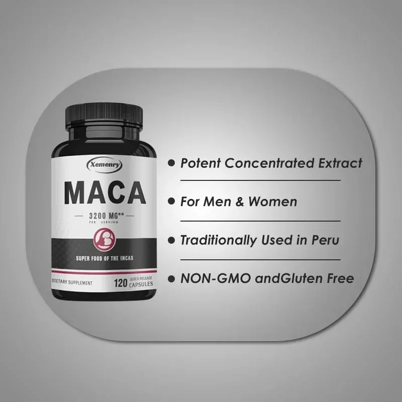 Ultimate Organic Black Maca kapszula-kiegészítő 3200 mg (adagonként) 120 gyors kioldódású kapszula férfi javító formula — image 5
