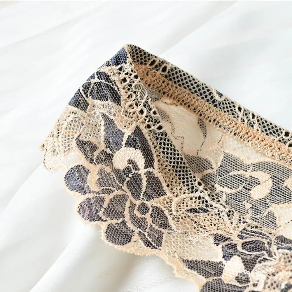 Men Floral Lace Thong Low Rise Elastic Waist G‑String Breathable See‑Through Floral Print Male Underwear Sexy Lingerie Panties — image 22