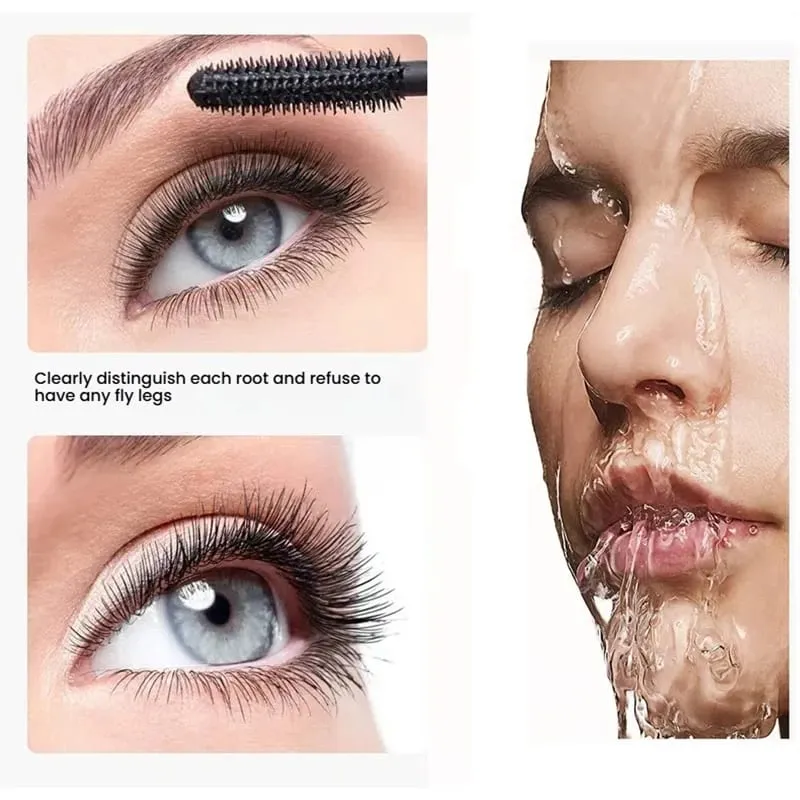 Αδιάβροχο σετ eyeliner μάσκαρα 2 σε 1 Μαύρη βλεφαρίδα Επιμήκυνση βλεφαρίδων Eye Lash Brush Beauty Mascara Μακριά φοράει — image 7