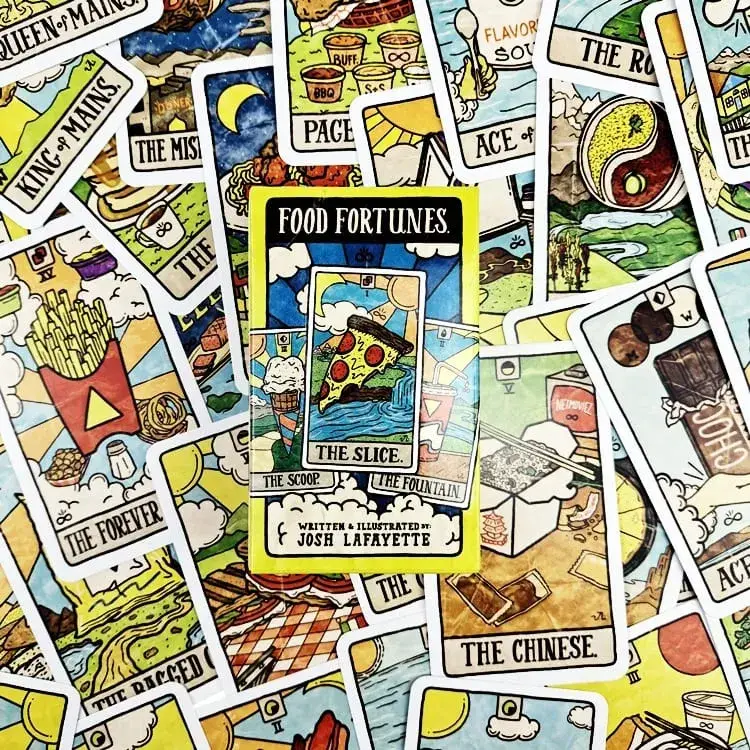 New 78 Illustrated Food&Drink Cards Tarot Collection Food Fortunes Mystical Deck Board Games Imaginative Divination — image 5