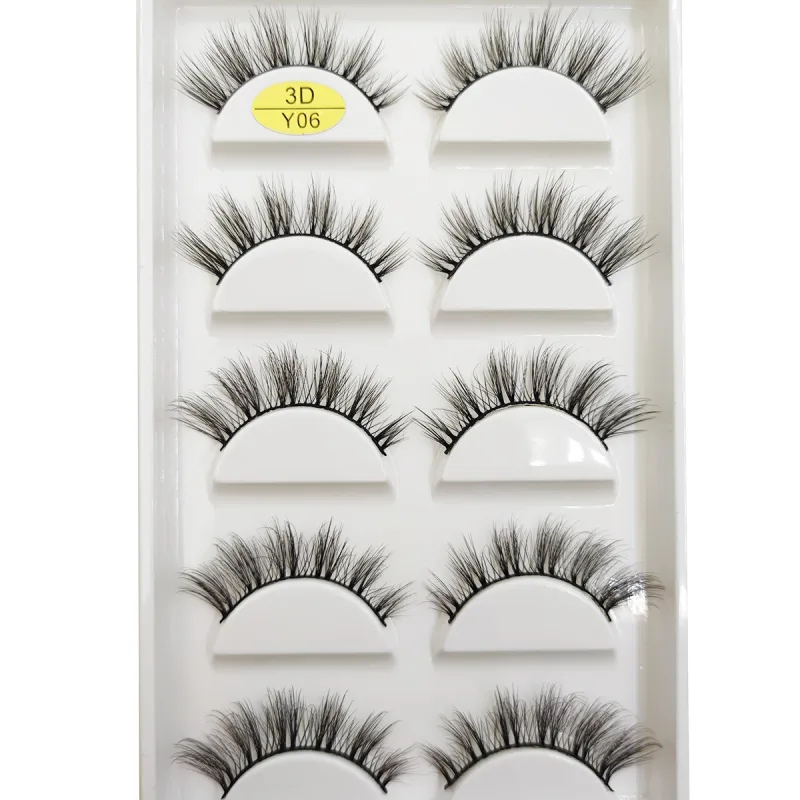 Natural 3D Mink False Eyelashes Soft Wispy Fluffy Eye Faux Lashes Make Up Eyelash Beauty Cat Cilios 5 Pairs 15 Styles — image 9