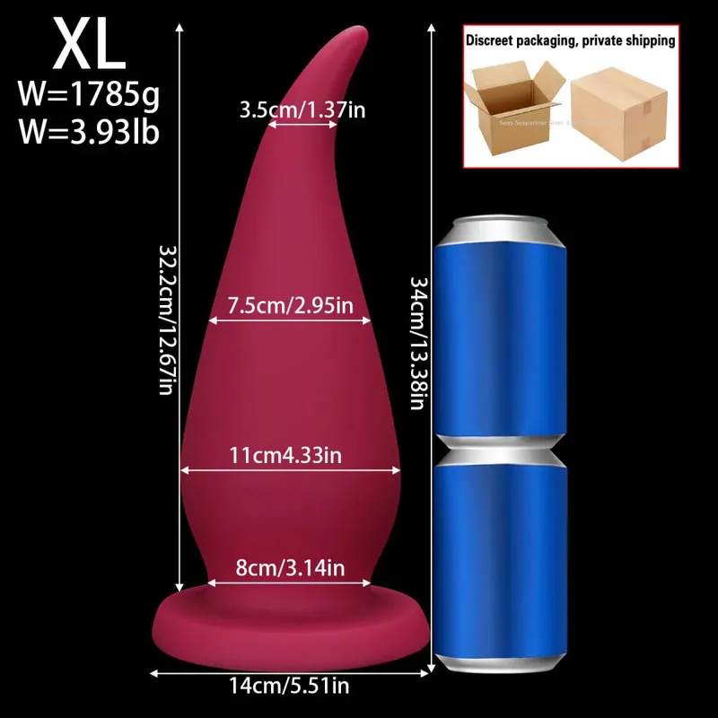 66cm Super Long Huge Anal Plug Big Thick Butt Plugs Training Anal Dilator Toy Prostate Massager Adult Anal Sex Toy For Women Men — image 21
