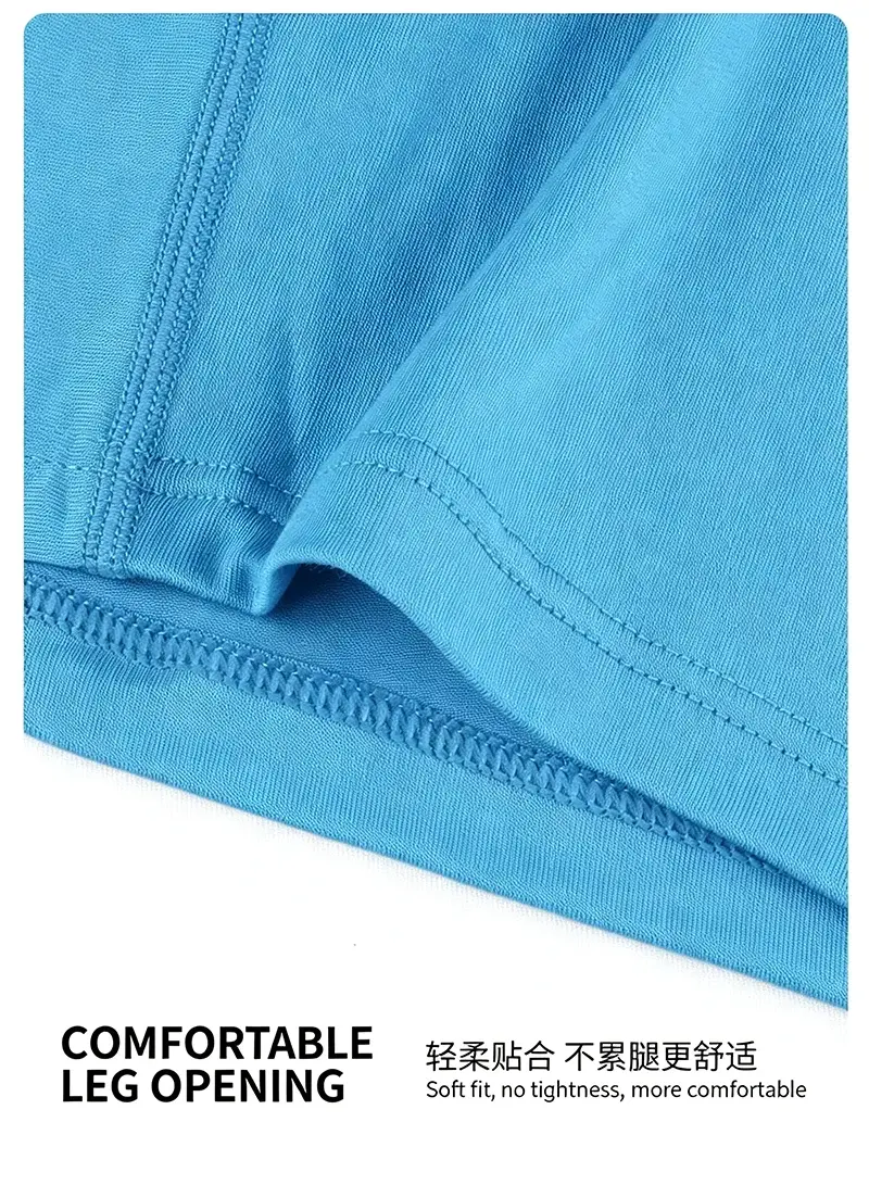 Men's Long Leg Cotton Boxer Briefs with Scrotum Pouch Anti-Chafing U Convex Separation Sports Underwear for Comfort — image 22