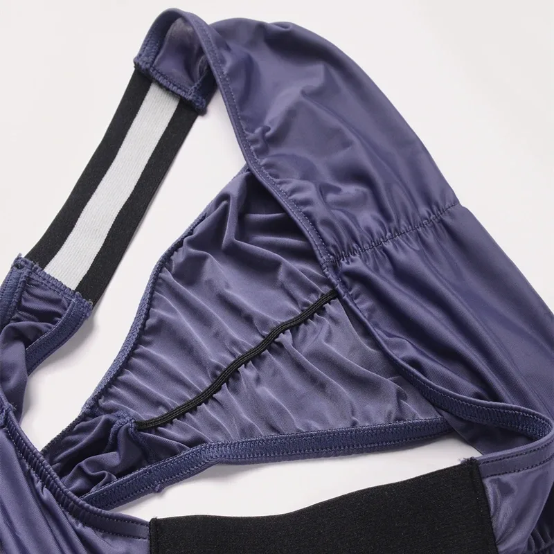 Ice Silk Brief Panlalaking Panloob na Panloob na Panlalaki Malapad na Sinturon Sexy U Pouch Wrinkle Back Bikini Slips Hombre Breathable Exotic Lingerie 3256808930282413