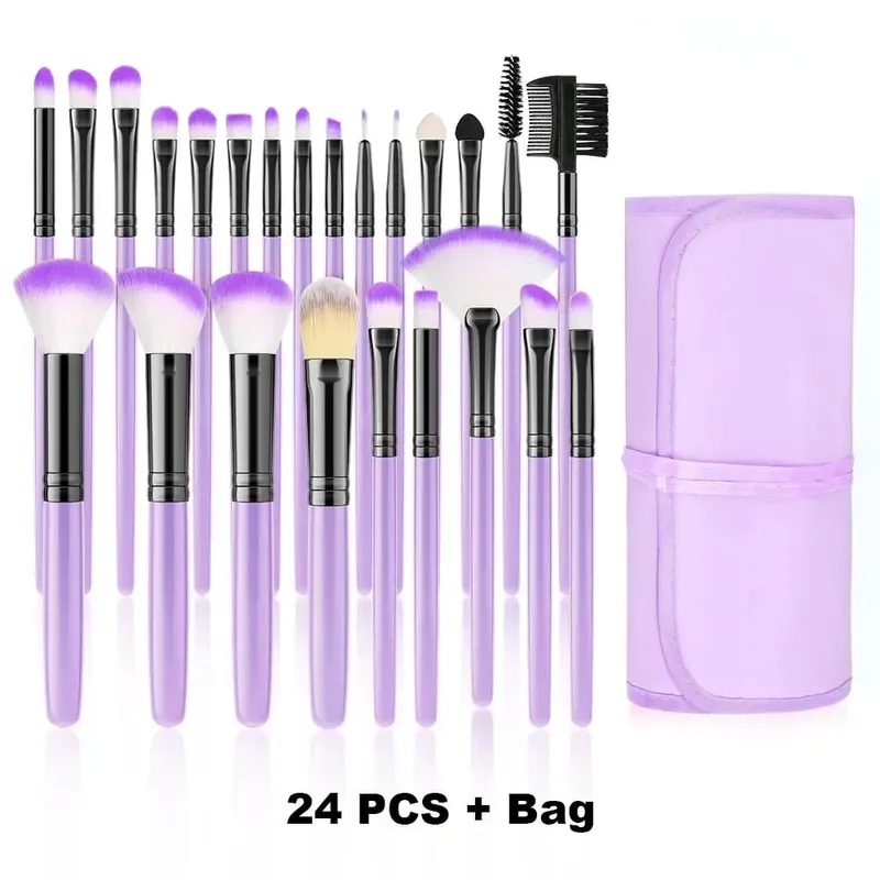 סט מברשות איפור חדש 10/32 יחידות Soft Fluffy Powder Foundation Contour סומק קונסילר צלליות מיזוג סימון כלי יופי