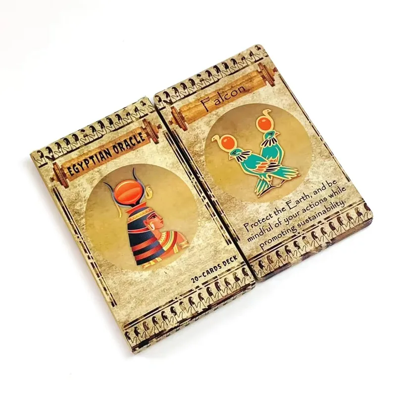 New Egyptian Oracle A 20 Cards Deck Classic Design για αρχάριους και επαγγελματίες Ιδανικό για μαντικό διαλογισμό και δώρα