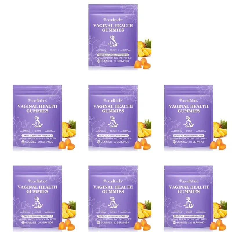 Acentiallabs Vaginal Health Gummies με Bacillus Coagulans και βιταμίνη C Υποστηρίζει την άμυνα του ανοσοποιητικού και το PH Balance 60 Gummies