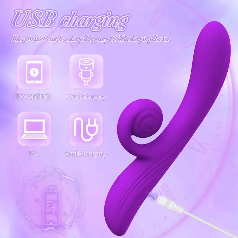 Δονητής σαλιγκαριού G-spot Dildo Penetration Flexbile Snail for Perfect Clit Fit Stimulaiton 10 Modes Pleasur Sex Toy for Womanz — image 6