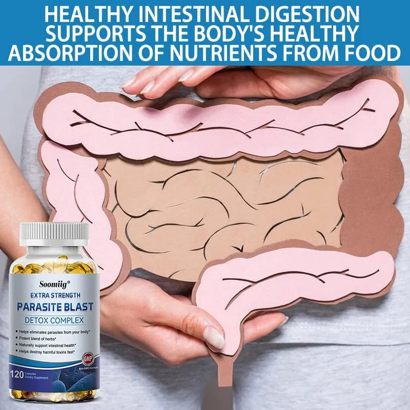 Parasite Blast - Συμπλήρωμα καθαρισμού εντέρων Digestive Health Immune Health Αφαίρεση παρασίτων και βελτίωση της πέψης