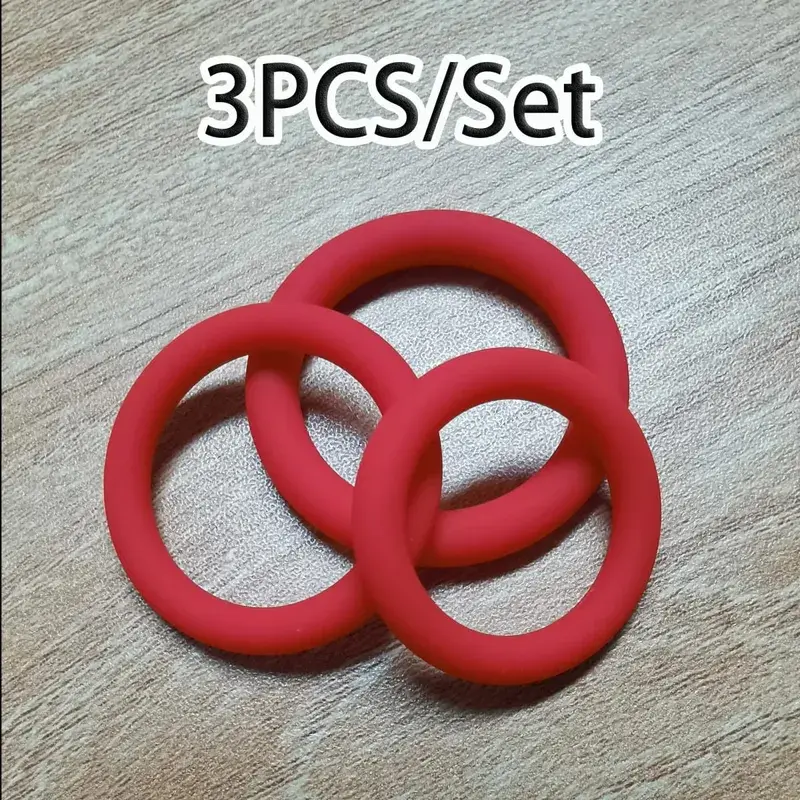 Cock Rings 3PCS Flash In The Night Lock Δαχτυλίδι πέους από σιλικόνη σεξουαλικά παιχνίδια για άντρες Δαχτυλίδι με όσχεο καθυστερημένης εκσπερμάτωσης